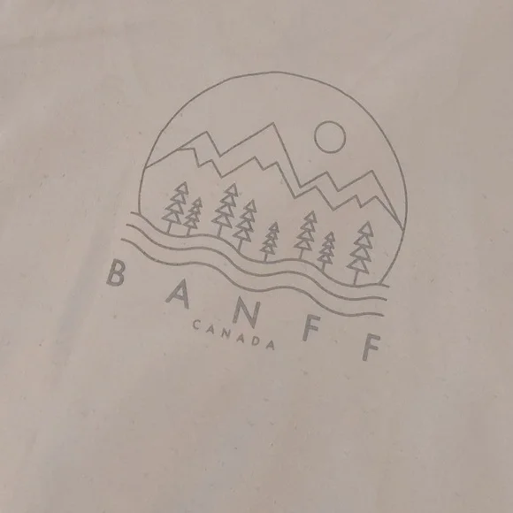 Canadian Vintage Banff National Park in the Canadian Rockies Cozy Sweater Sz L - Picture 3 of 12